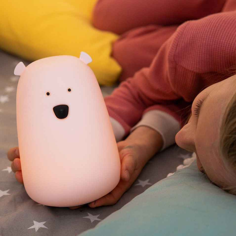 Big Bear Silicone Lamp with Remote - Pink