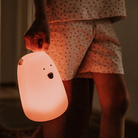 Big Bear Silicone Lamp with Remote - Pink