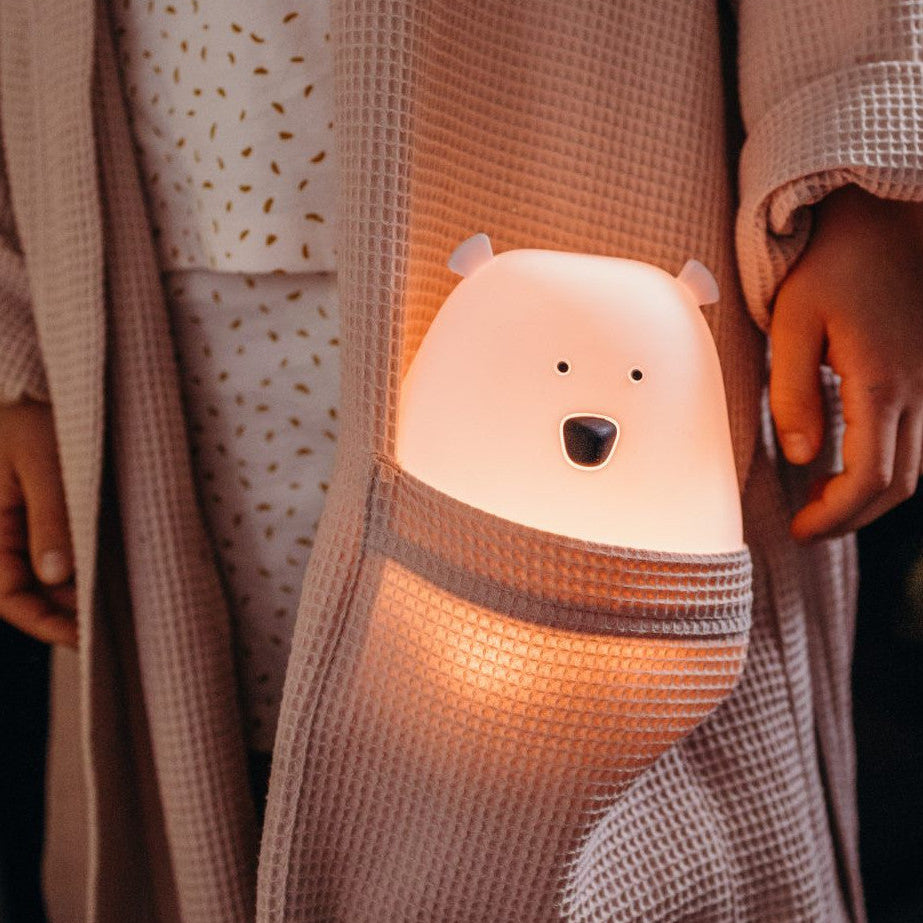 Big Bear Silicone Lamp with Remote - Pink