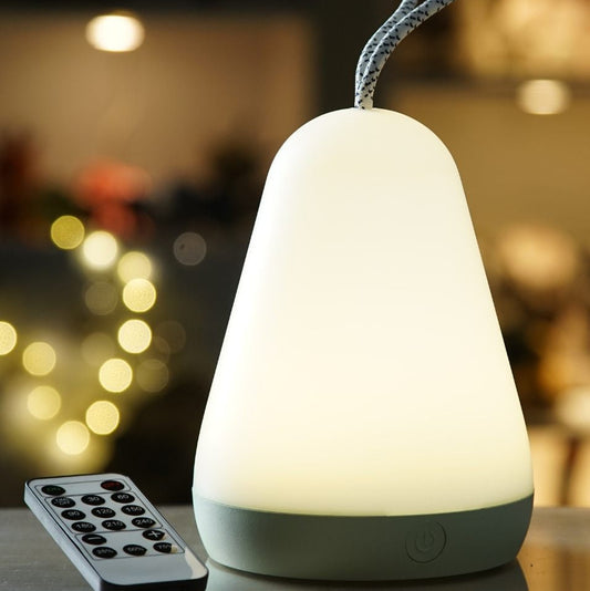 Lantern Lamp with Remote - White