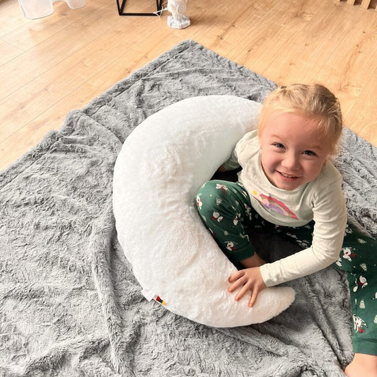 Handcrafted Giant Moon Pillow for Babies & Toddlers 
