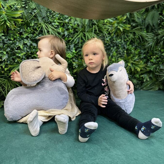 Handmade Wolf Soft Toy Pillow