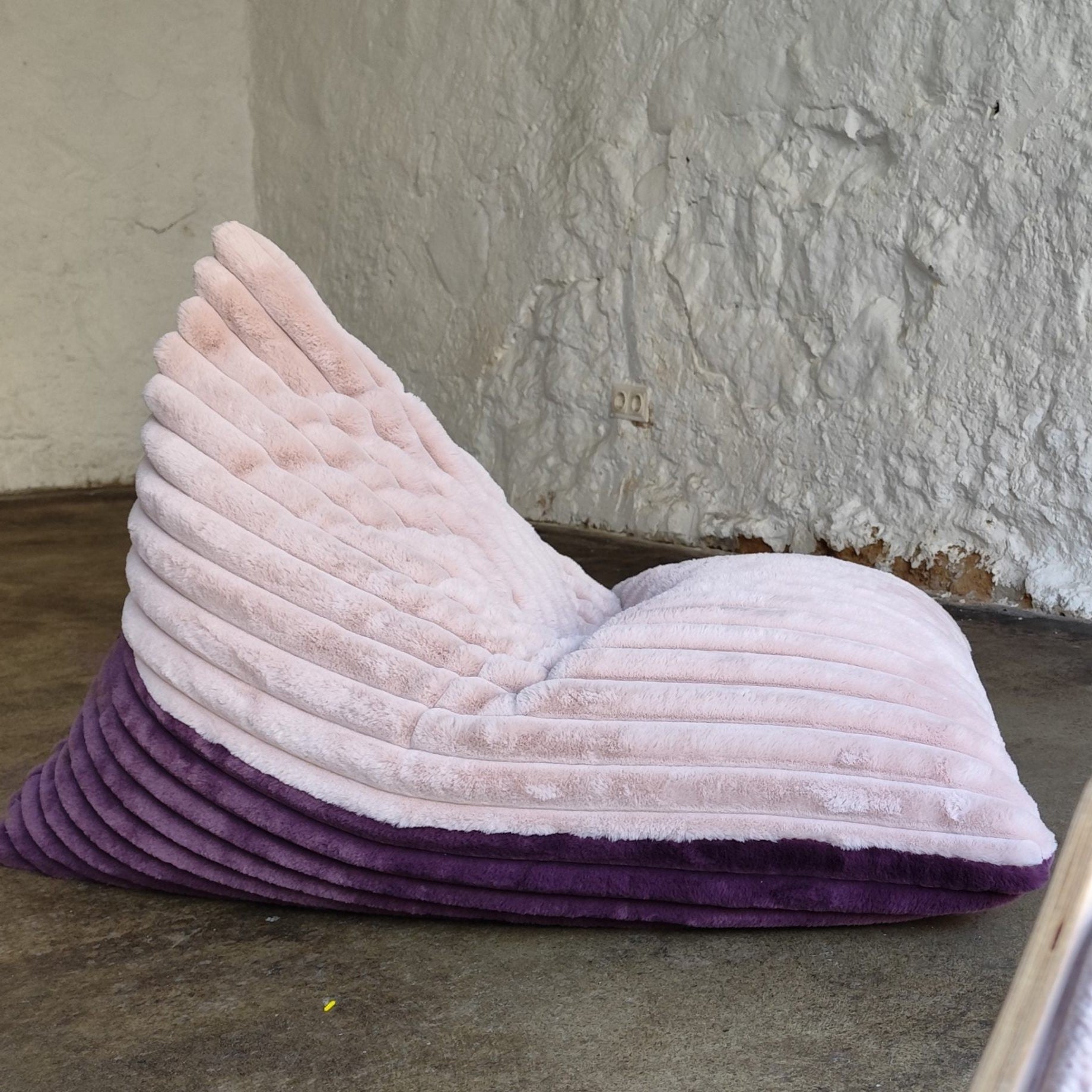 Kids Bean Bag Chair - Berry & Rose Mousse Duo