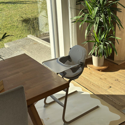 Kids Mealtime Floor Mat, Non-Slip & Waterproof - Yellow Frame