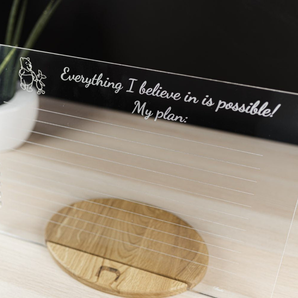 LUULA Acrylic Board - Preschool, Toddler Planner