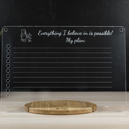 LUULA Acrylic Board - Preschool, Toddler Planner