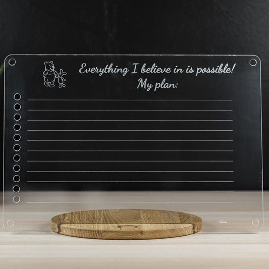 LUULA Acrylic Board - Preschool, Toddler Planner