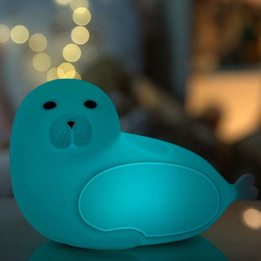 Seal Silicone Lamp with Remote - White