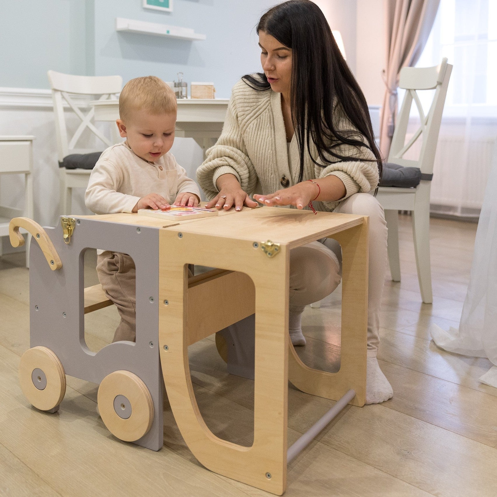 Trolley Kitchen Helper / Learning Table